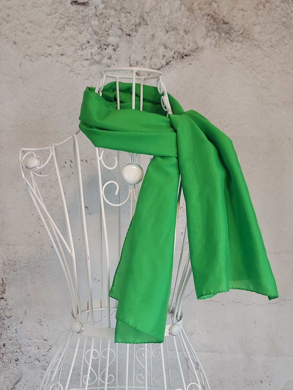 Green Women's Lightweight Scarf - Unbranded Vintage